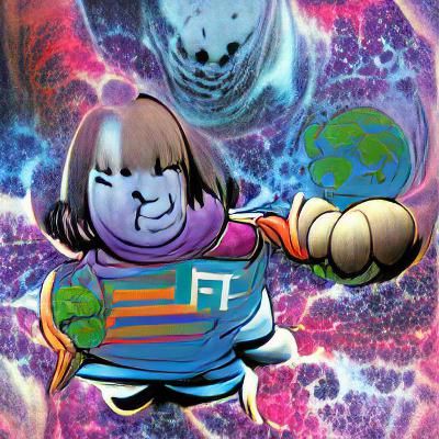 Heroic Planetscape in Comic Book Style