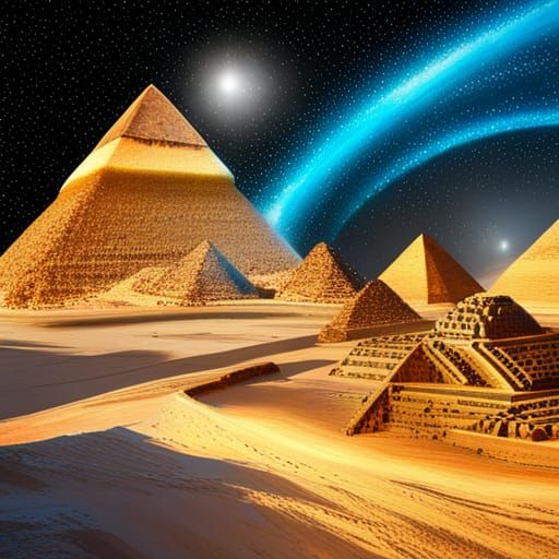 North Star over Pyramids