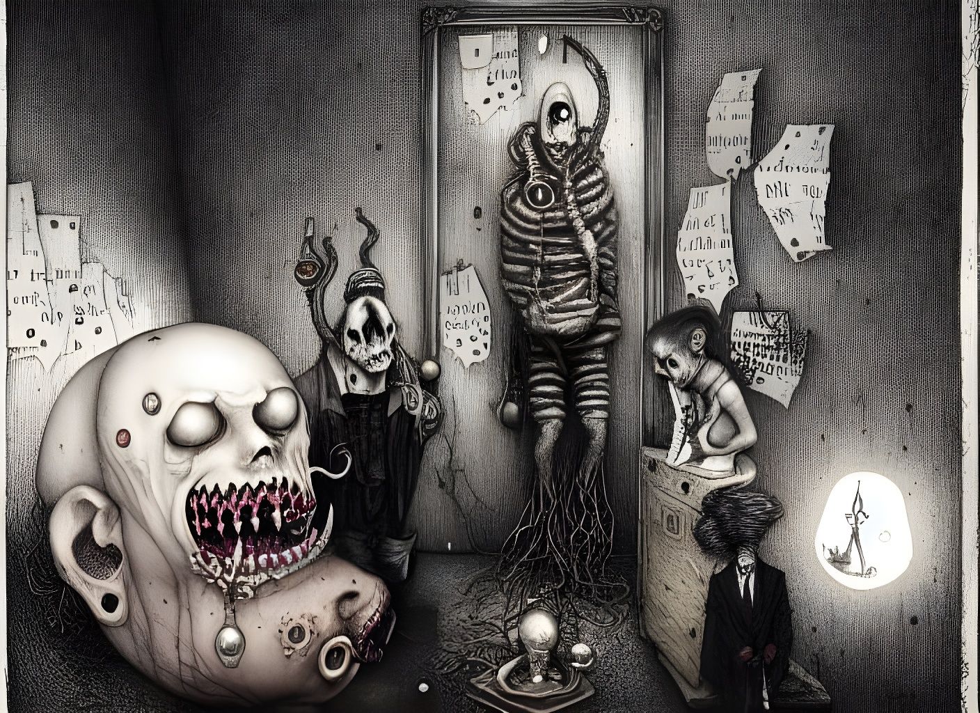 Eldritch Scene in Paranormal Punk Style