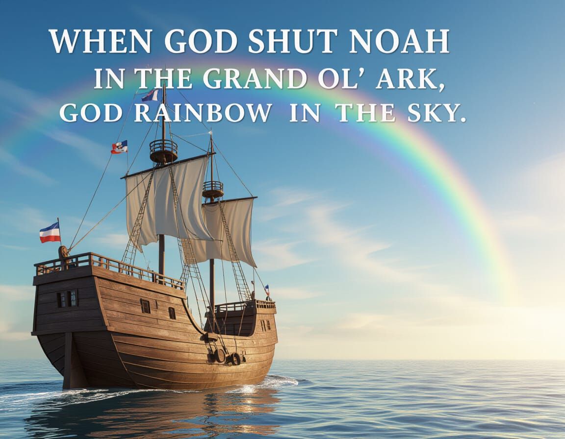 Rainbow Over the Ark: A Promise of Hope