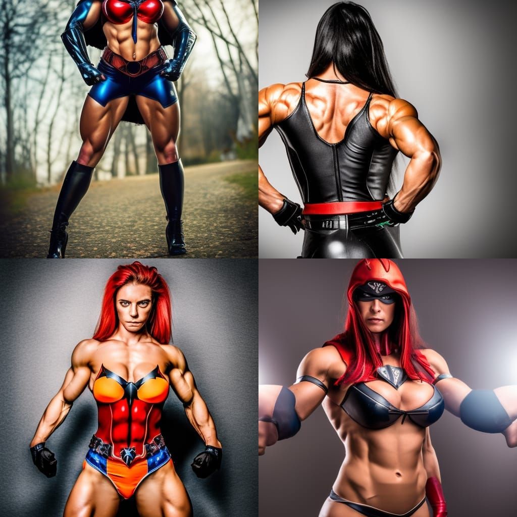 Adriana the Mighty and Muscular Dutch Superheroine