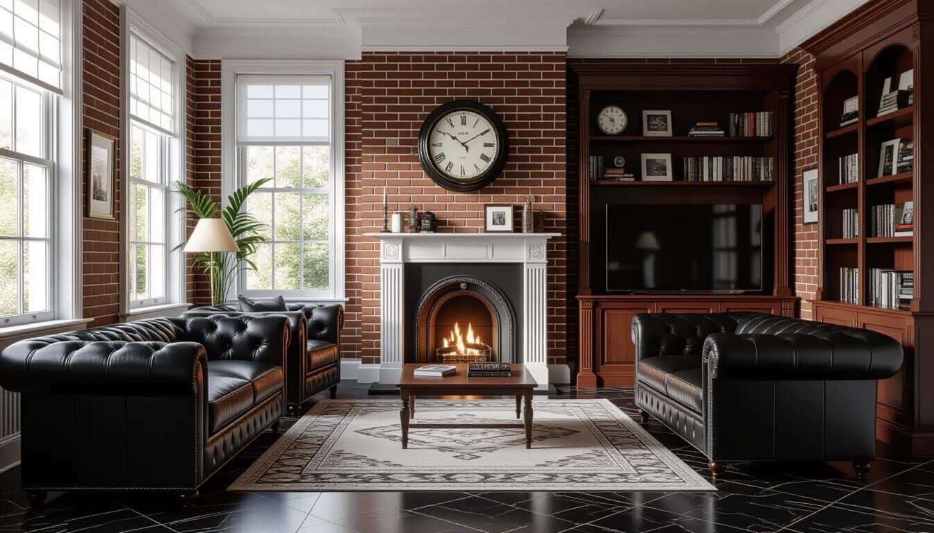 Cinematic Victorian Living Room with Sunlight