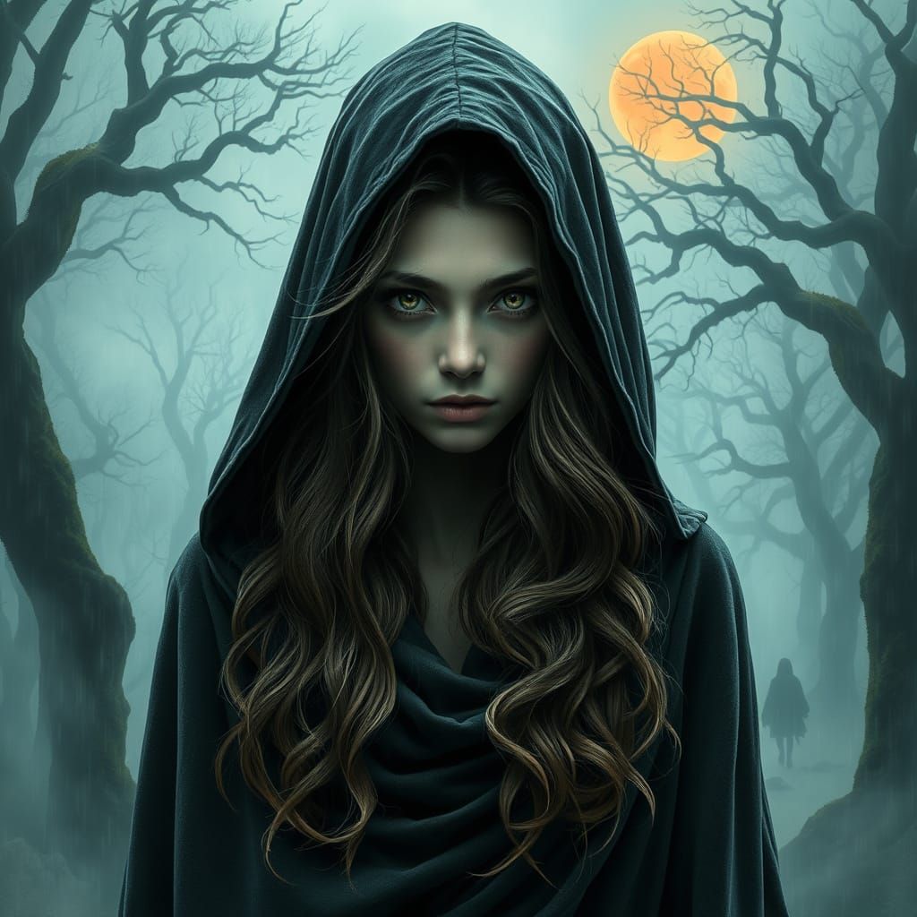 Enchanted Forest Mystery in Dark Fantasy Style
