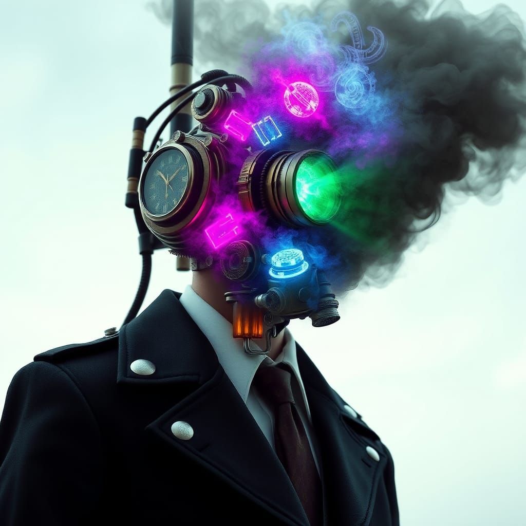 Intricate Dieselpunk Construct Manifestation