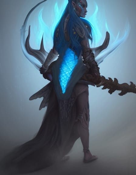 Dragonborn Cultivator: Dark Fantasy Concept Art