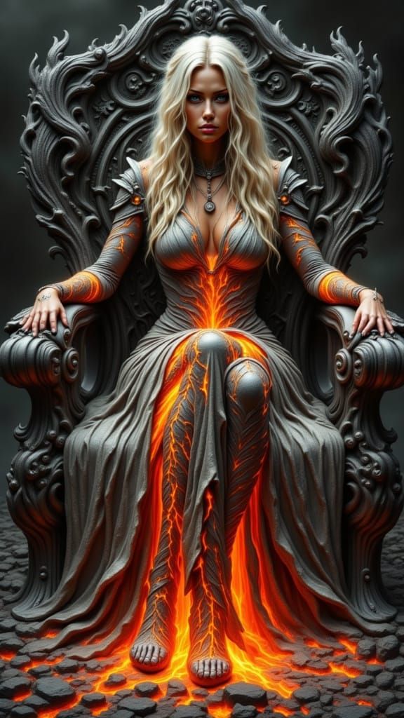Elemental Queen of Fire and Stone