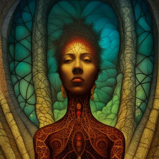 Esoteric Afro Healing Music Album Cover Art