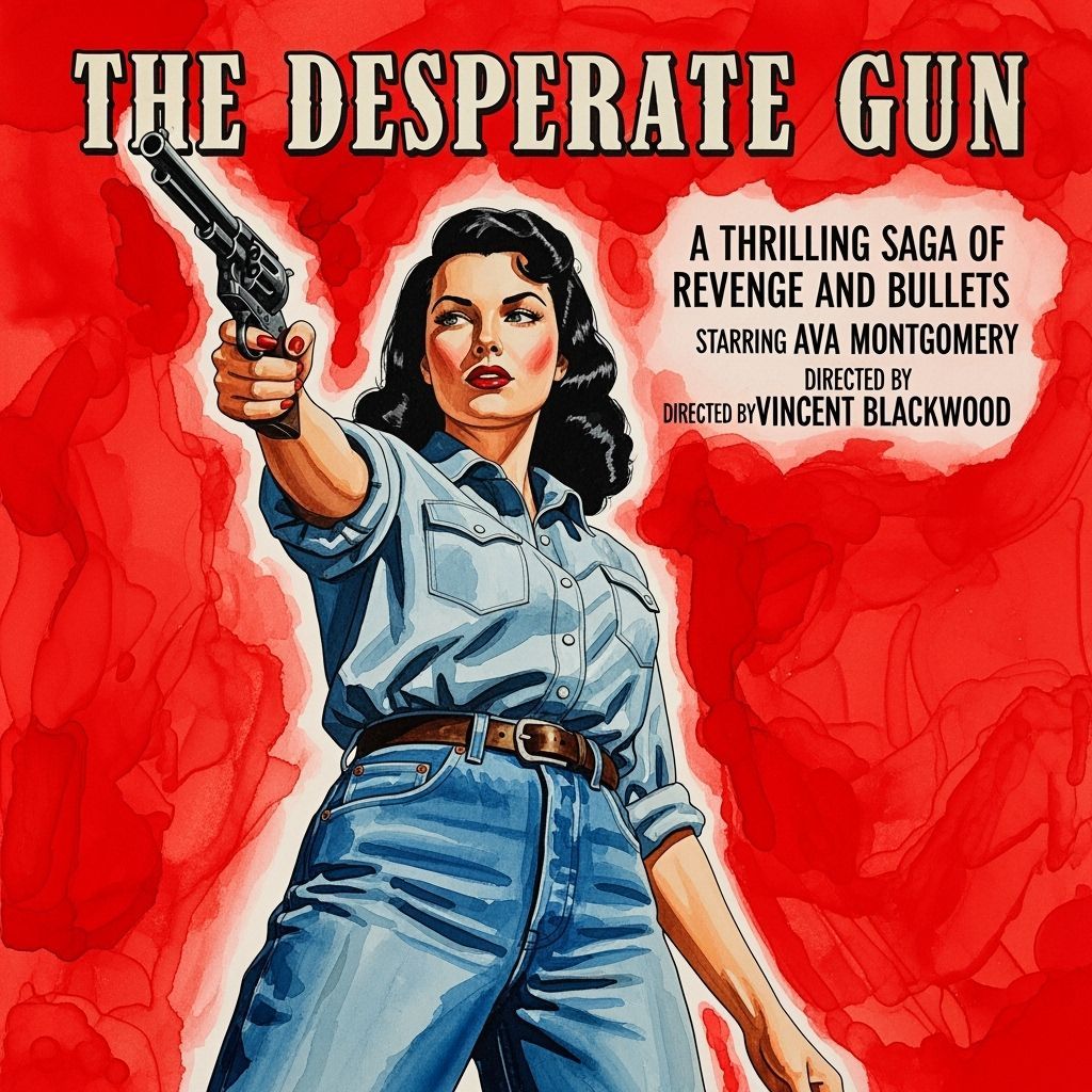1940s Movie Poster: The Desperate Gun