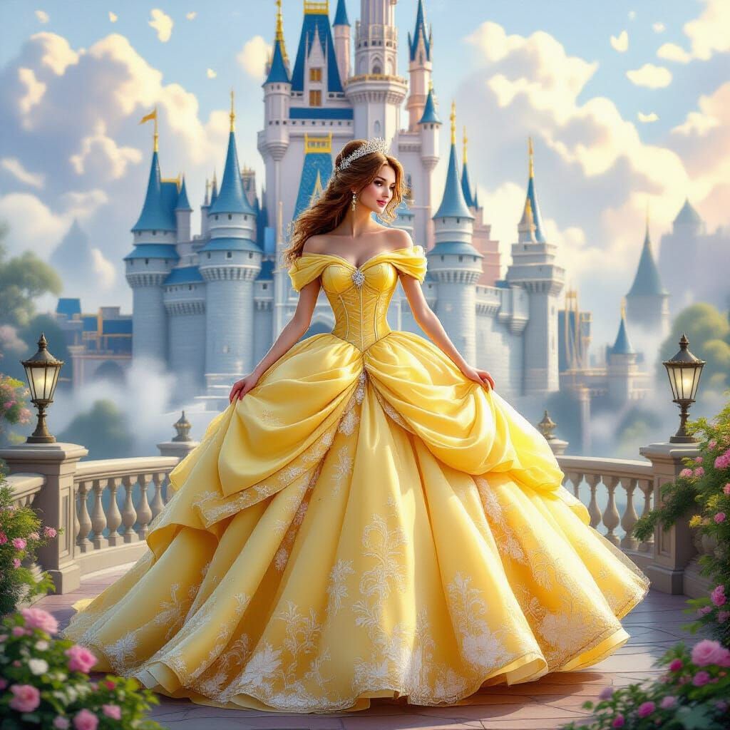 Princess in Ethereal Fantasy Castle