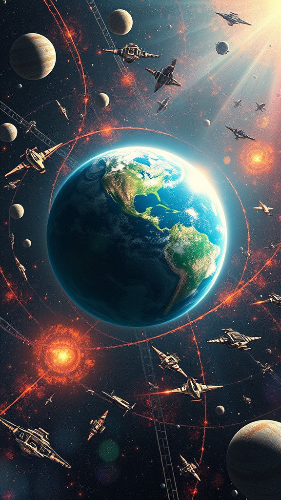 Earth as Galactic Hub: Sci-Fi Space Traffic