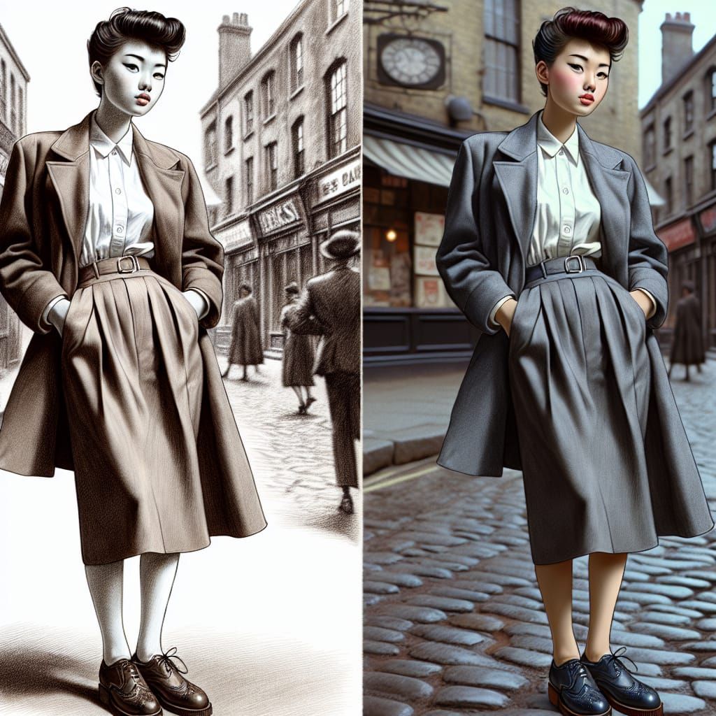 A Teddy Girl, or Judy