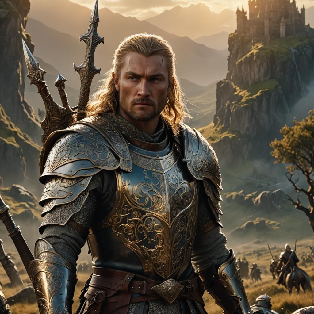 Éomer, Marshal of Rohan, Fantasy Concept Art