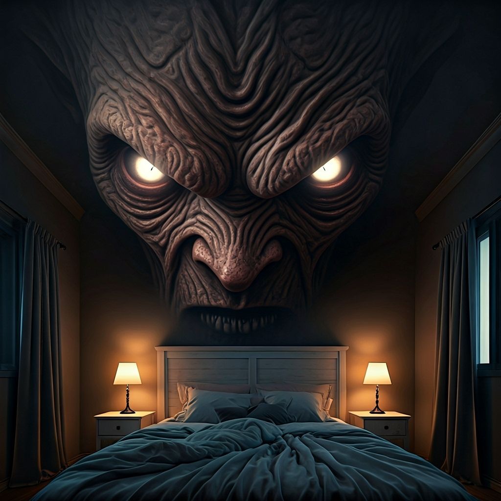 Horrifying Twisted Creature Watching You Sleep