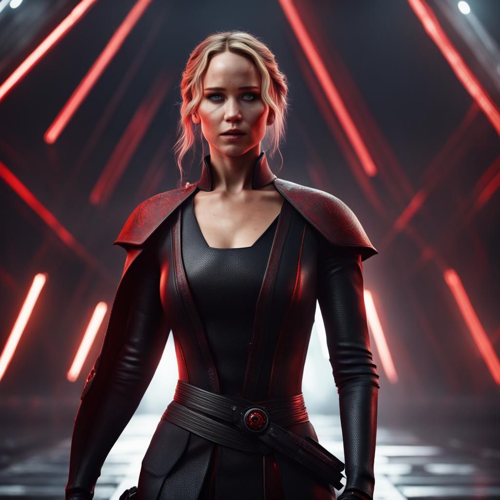 Jennifer Lawrence as a Sith Lord: Digital Art