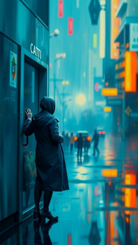 Abstract Landscape in Impressionistic Style