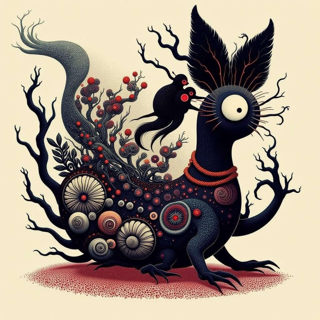 Yokai Character in Cicada Song Style