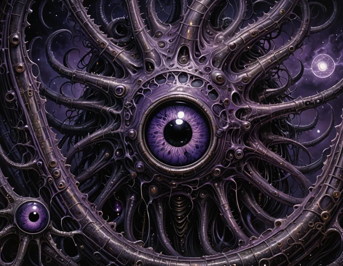 Eldritch Horror: Eyeballs Oozing from a Black Hole
