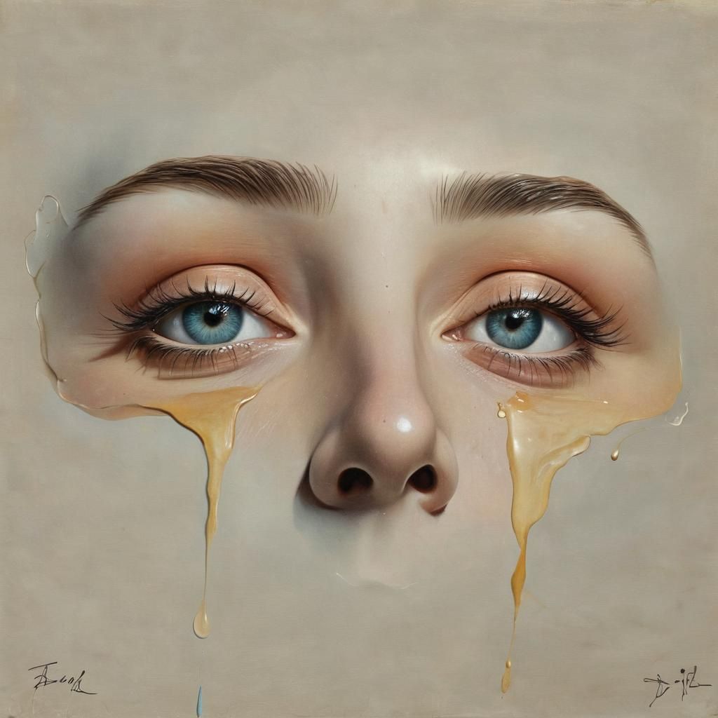 Surreal Dreamscape of Distant Love, Dali Style