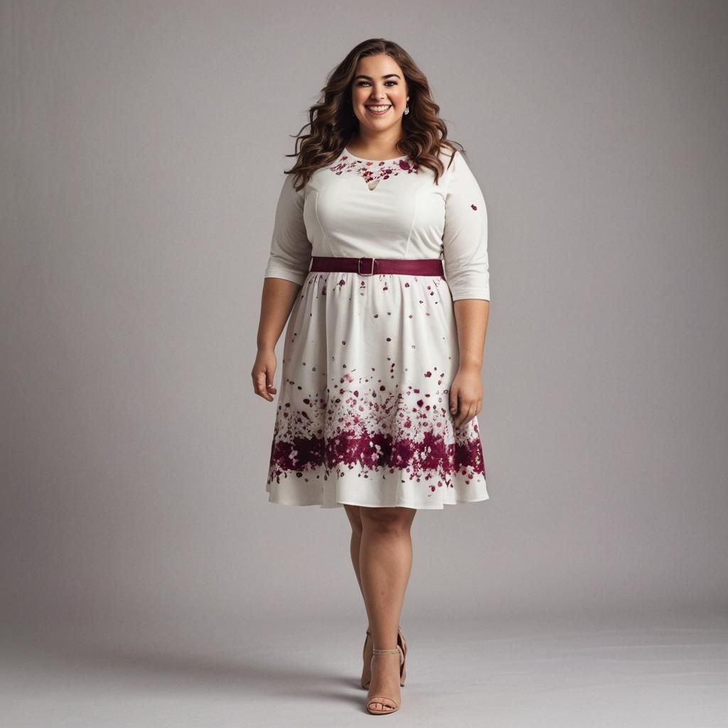 Albescent White and Amaranth dress 👗