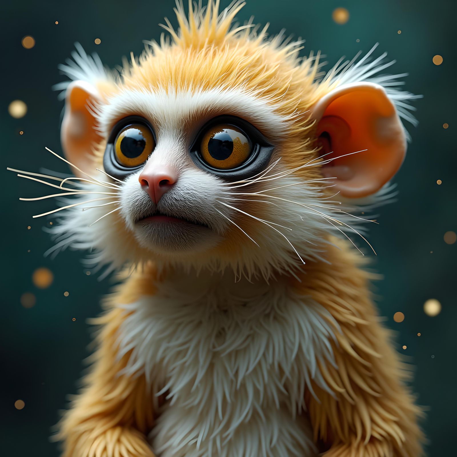 Marmoset Emperor Rules the Universe in Surreal Art