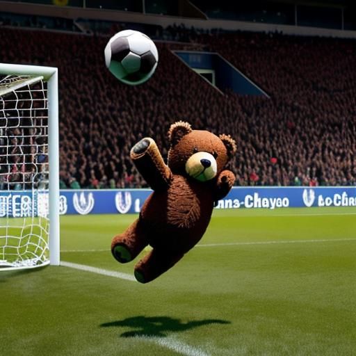 Teddy Bear Goalie Saves the Day
