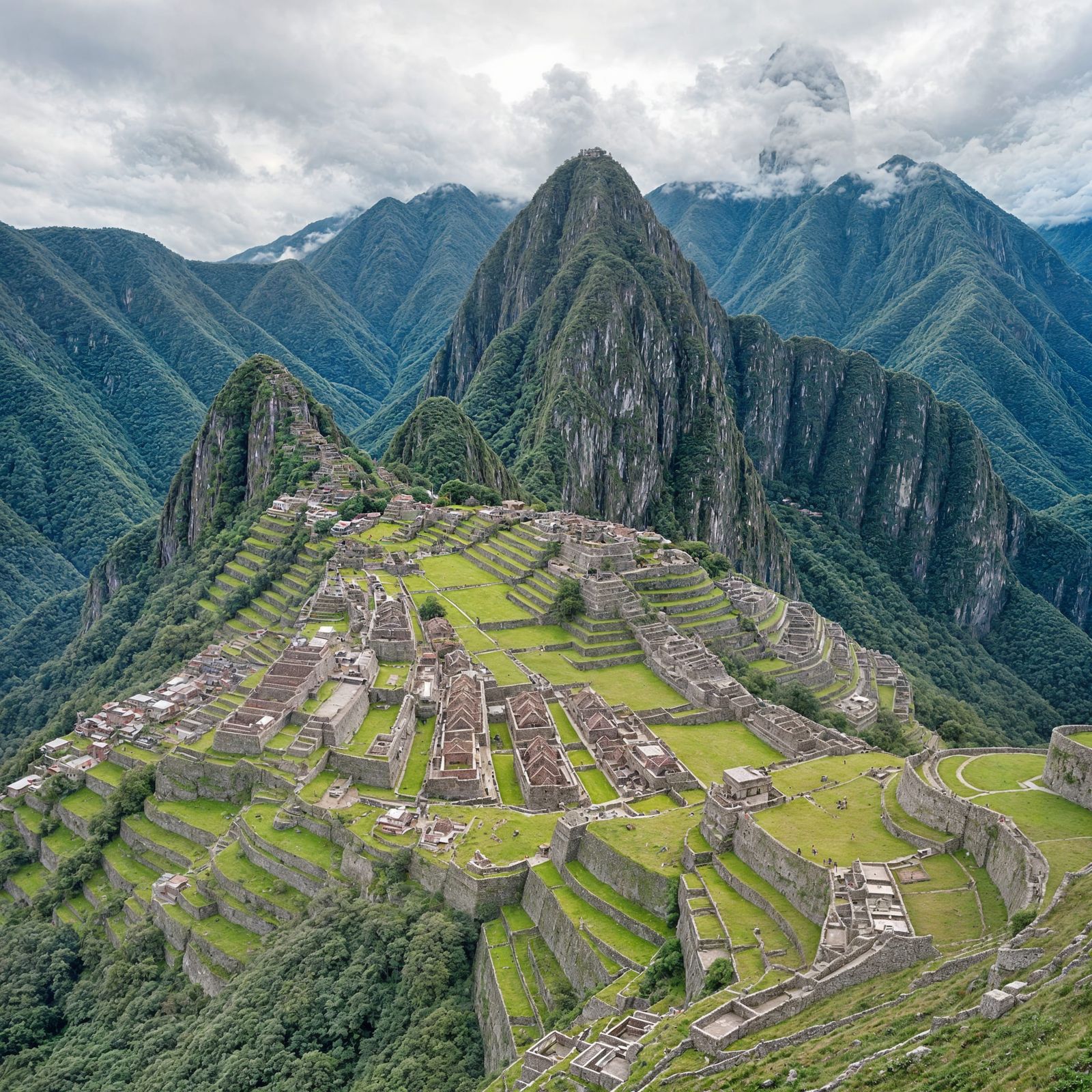 Lost Inca City on Andean Mountain Peak