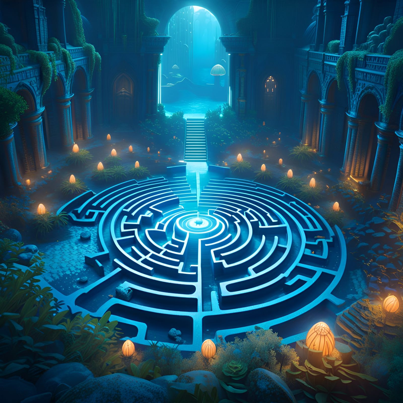 Underwater Lost City Maze