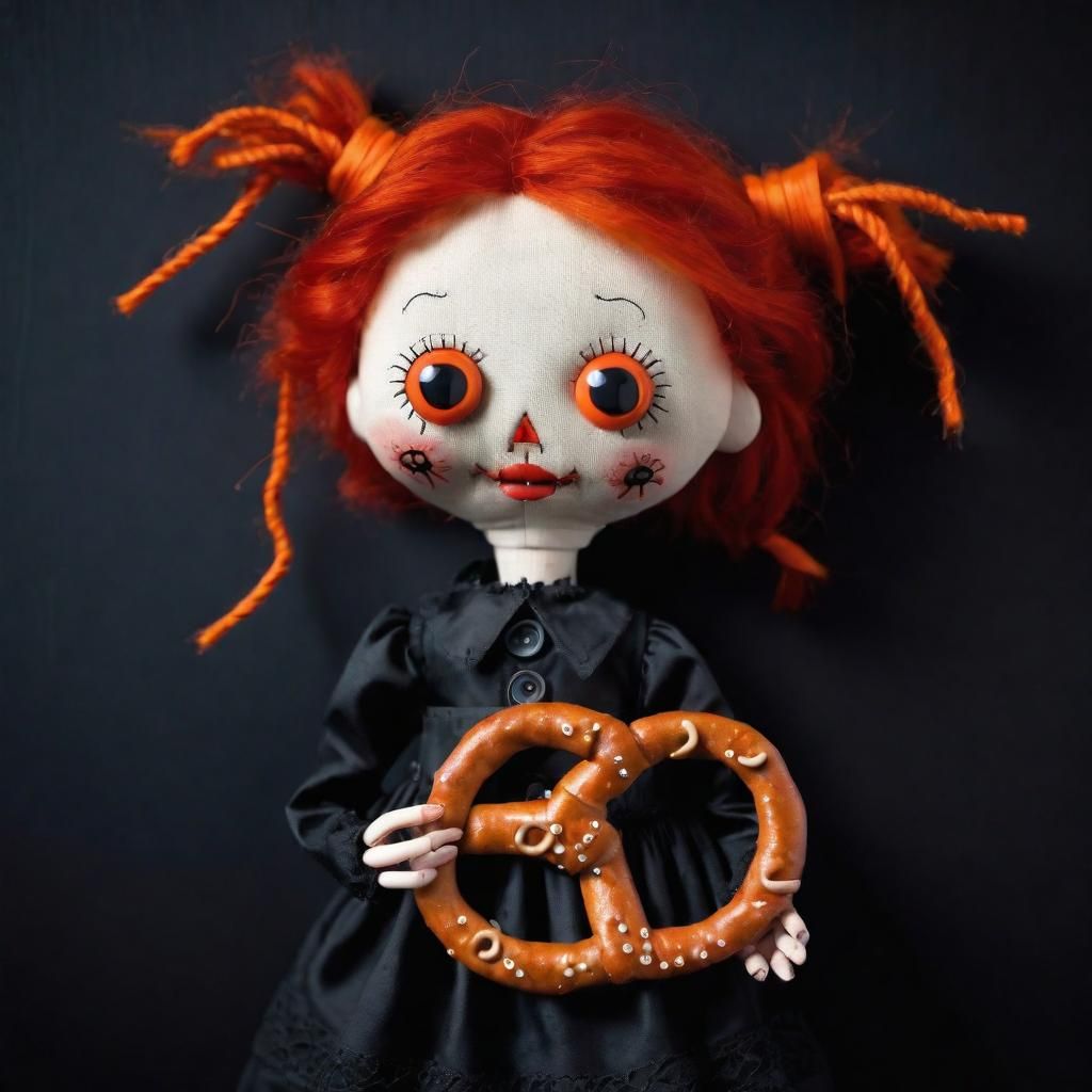 Sinister Raggedy Doll Twisting a Pretzel