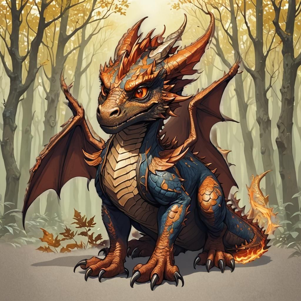 Orphan Dragon Emberspark Finds Friendship