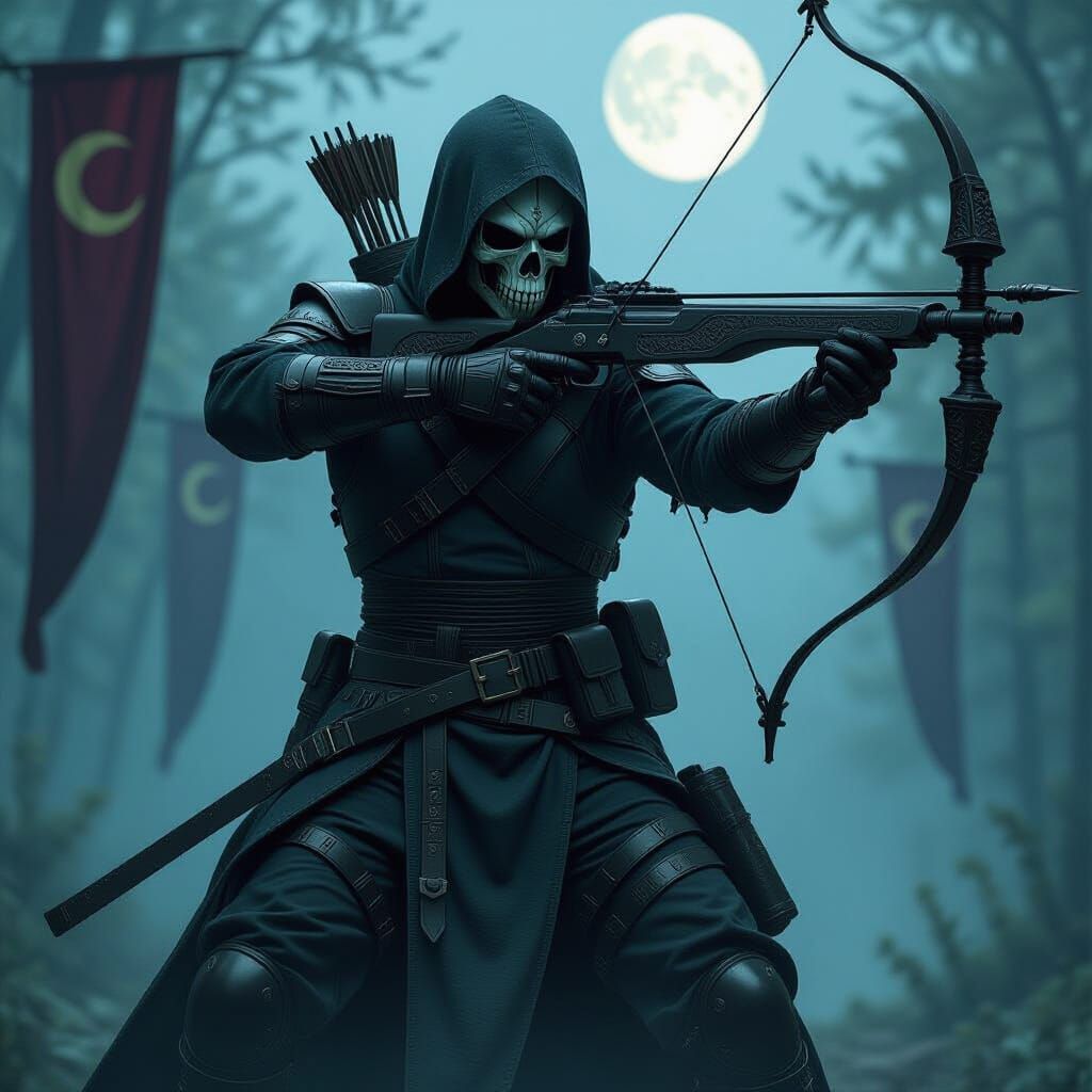 Ottoman Forest Assassin in Cinematic Style