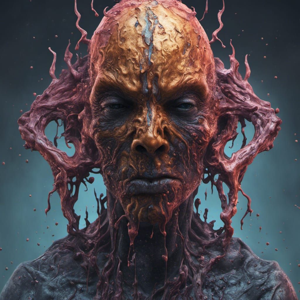 Melting Faces in a Detailed Matte Painting