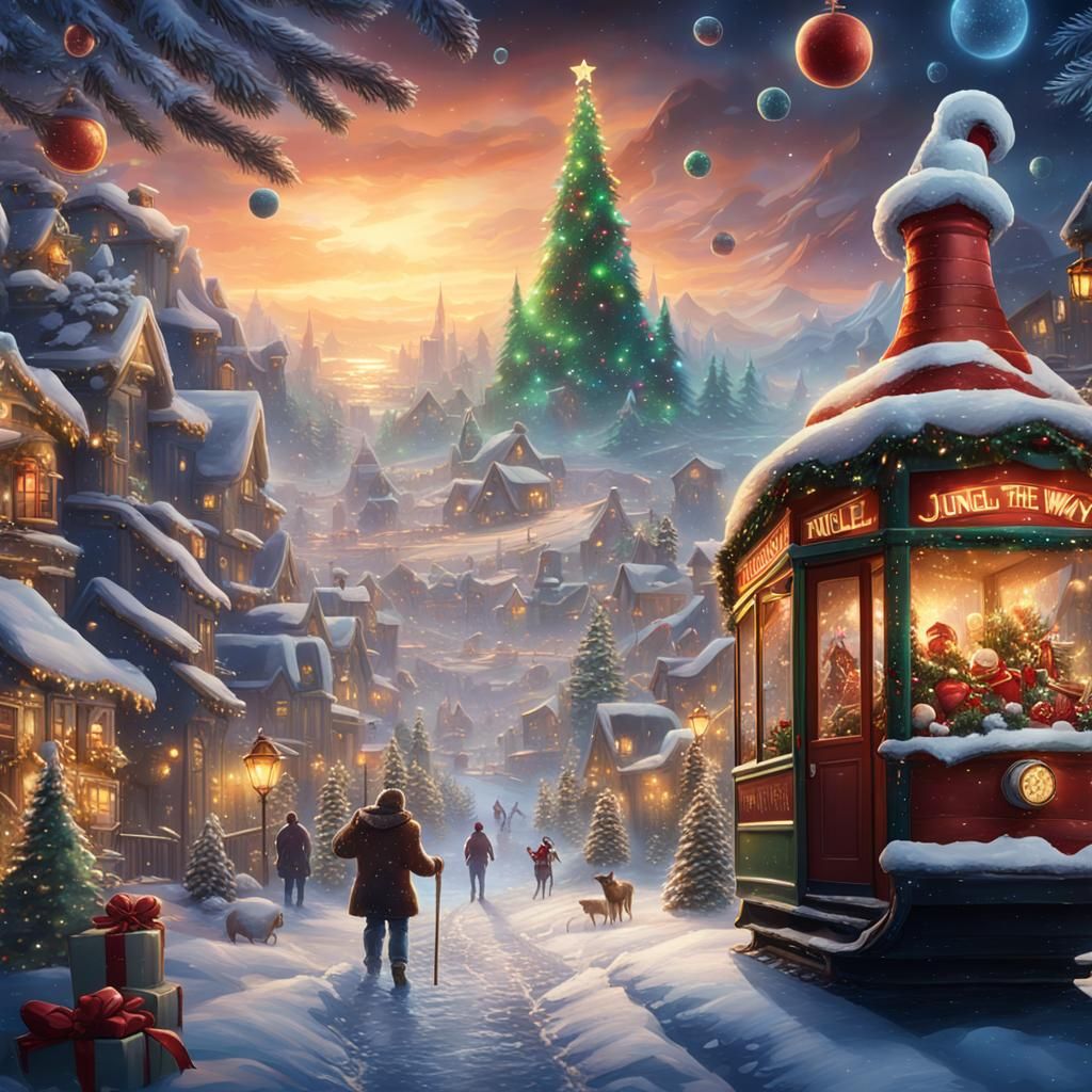 Jingle All the Way: Fantasy Concept Art Poster