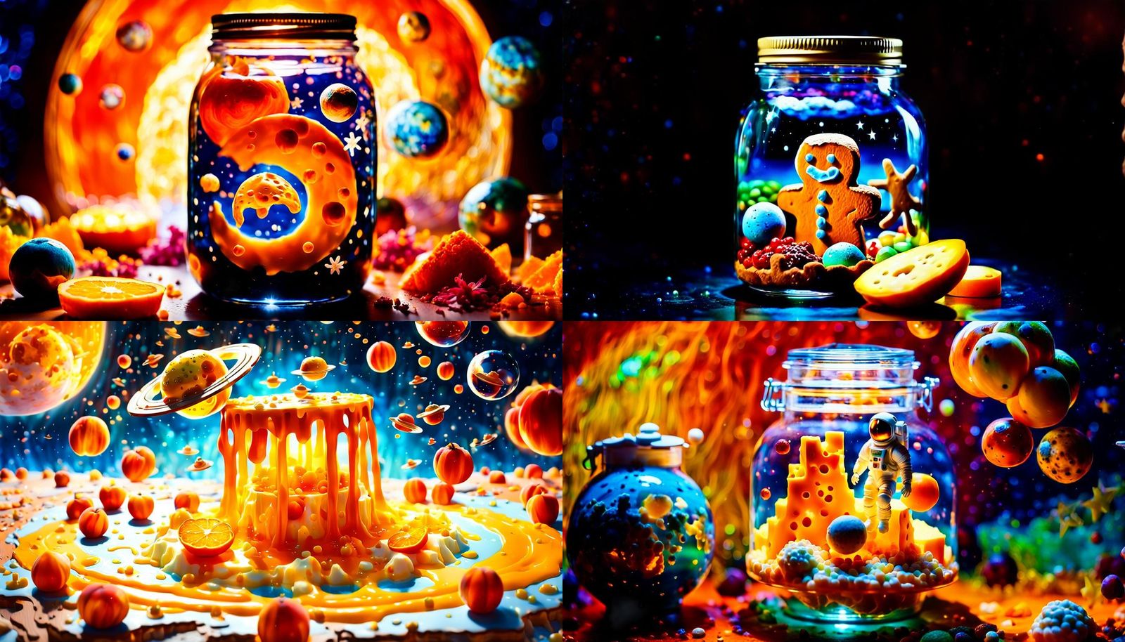 A Universe Made of Food in a Jar