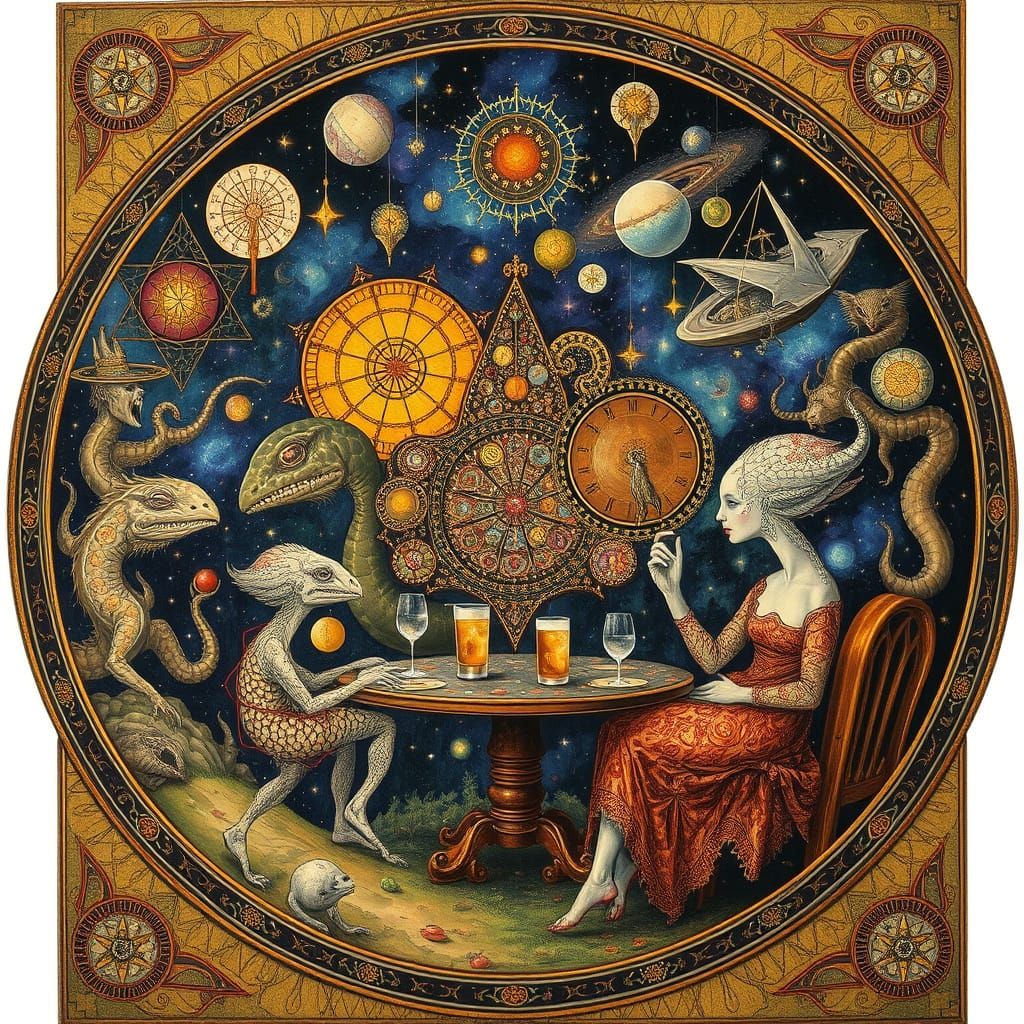 Psychedelic Utopia: Sacred Geometry and Strange Creatures