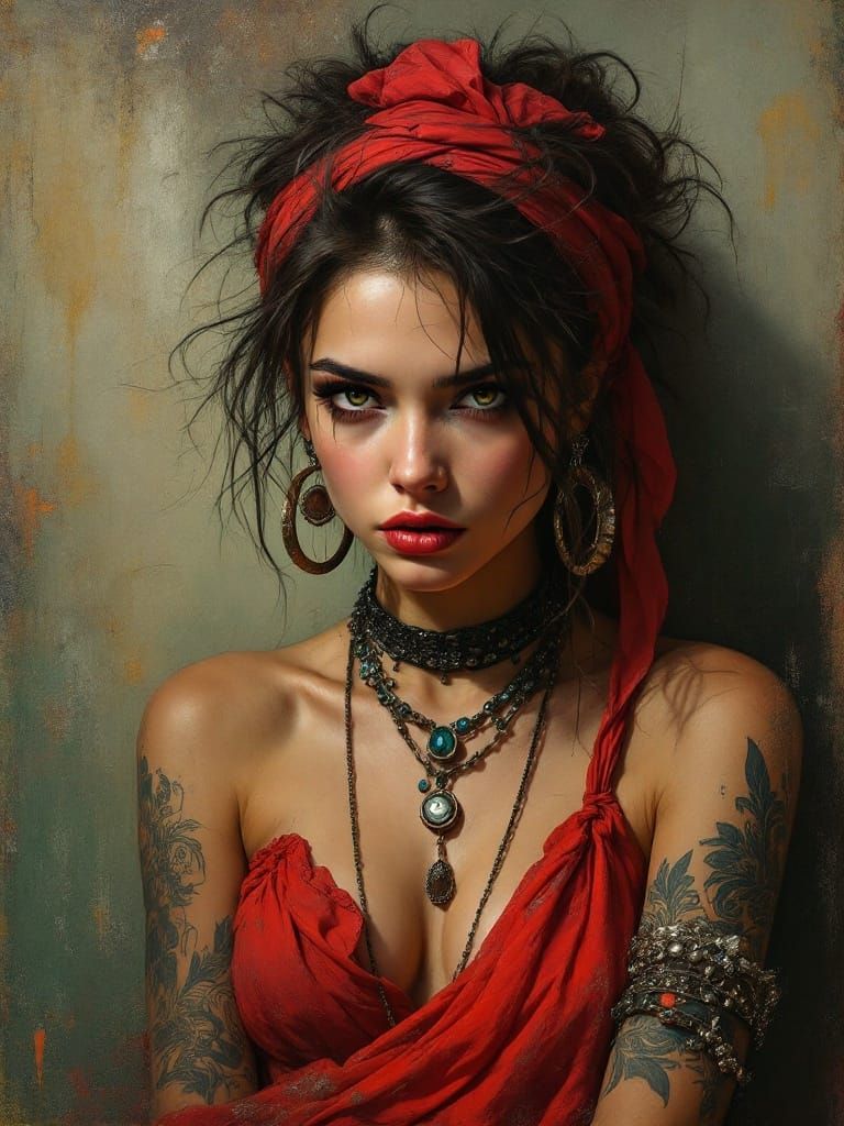 Mythical Rebel in Baroque Urban Landscape