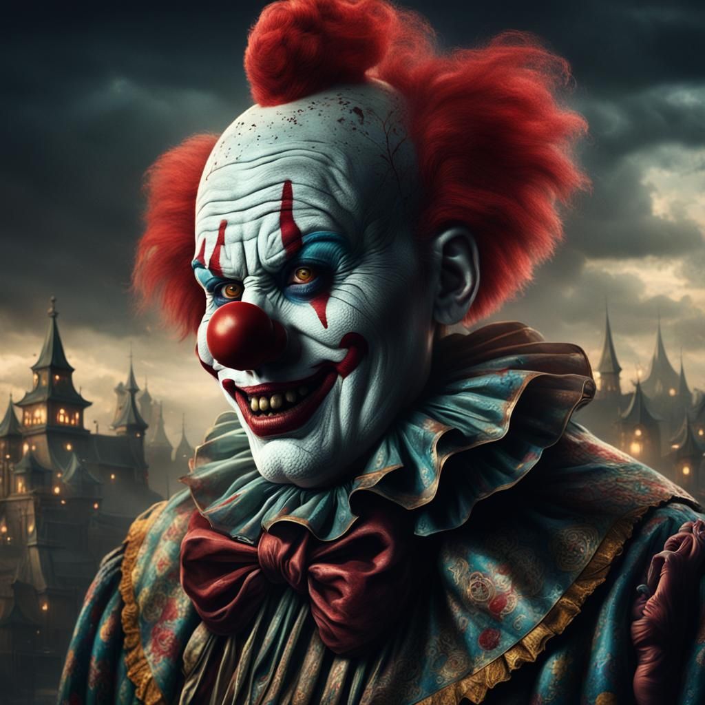 Creepy Clown: Epic Cinematic Digital Matte Painting
