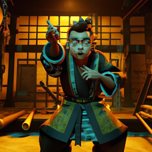 Gojo Smirks Confidently in a Fantastical, High-Resolution Sc...