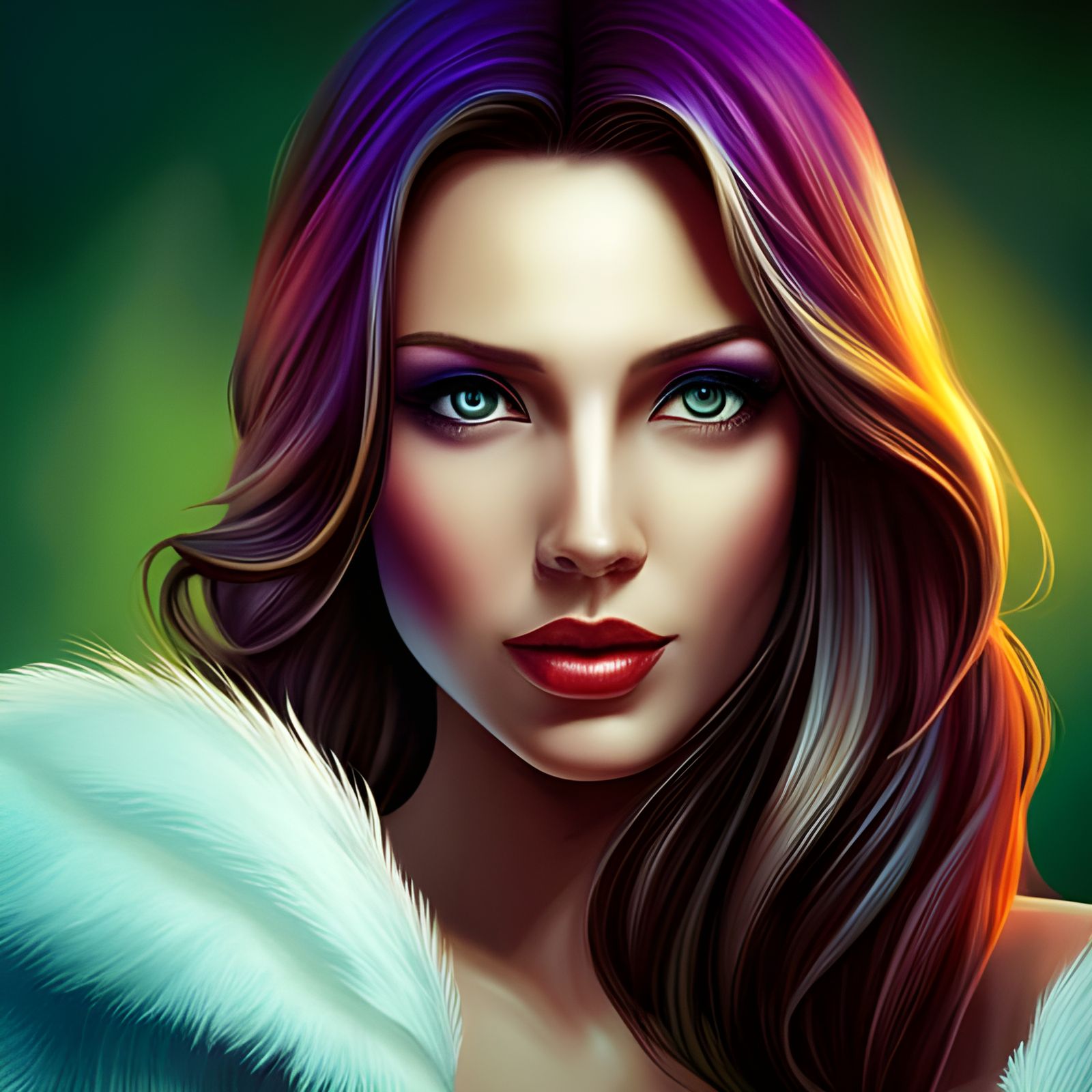 Luminous Woman with Angelcore Glow in Hyperrealism