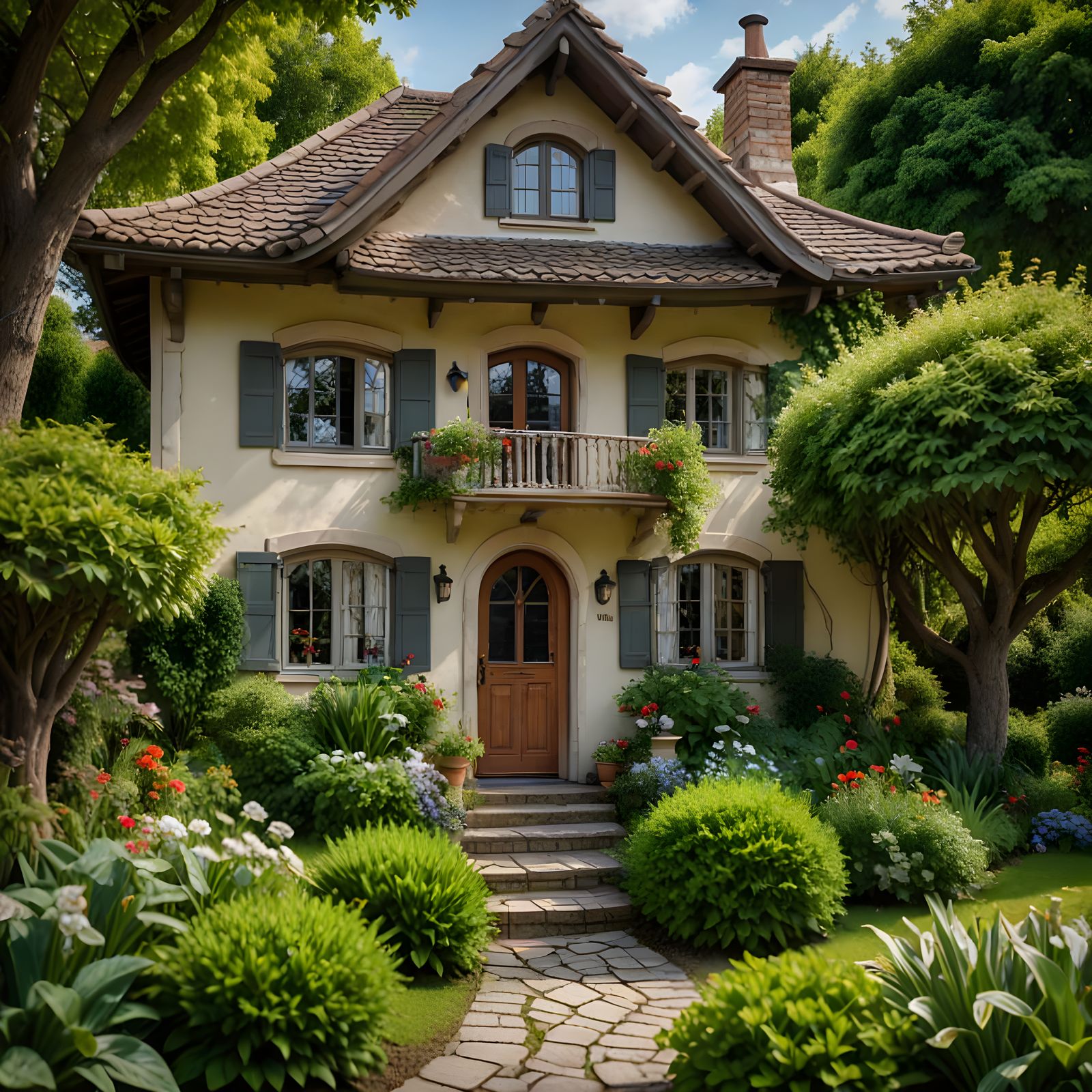Charming Garden Cottage in Soft Focus
