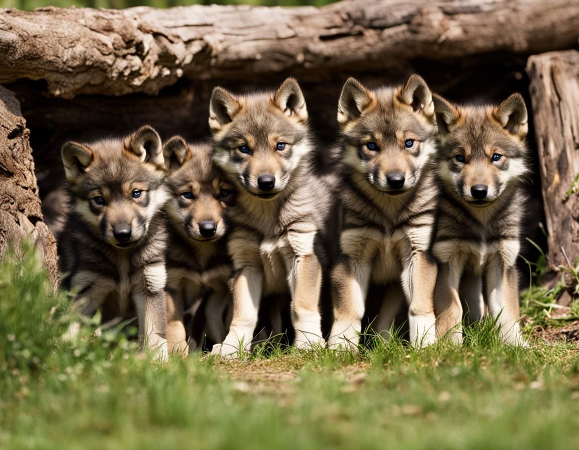 Wolf pups