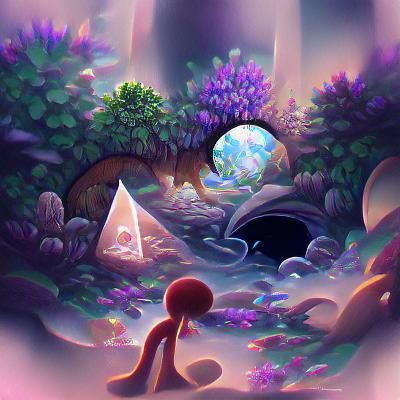 Abstract Image of Hidden Worlds