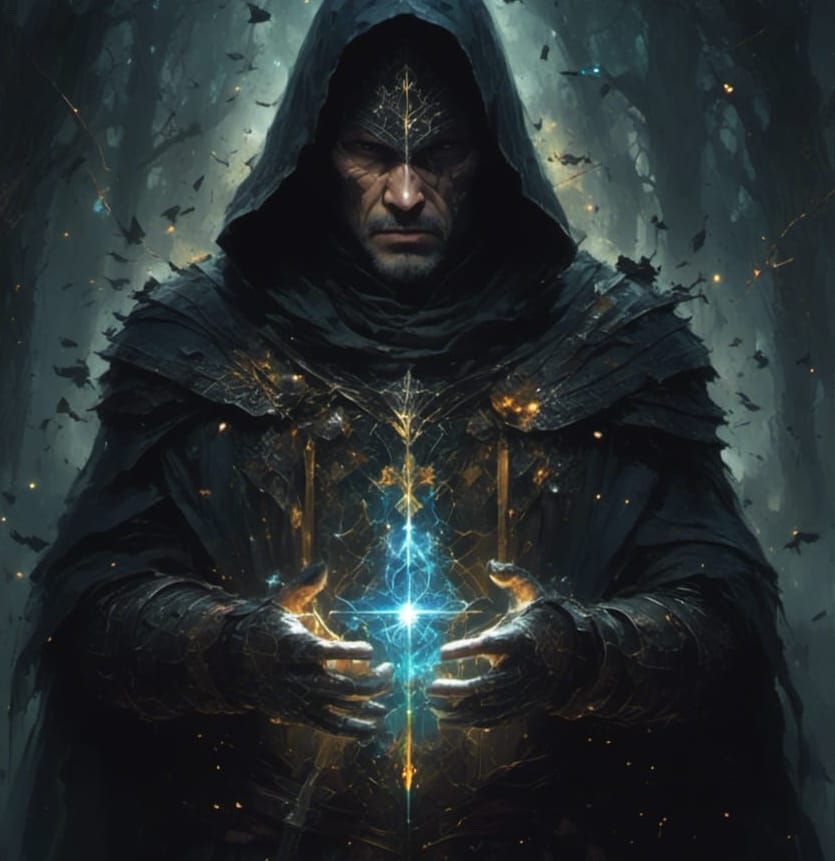 Geometric Abstract Art in Art Nouveau Style