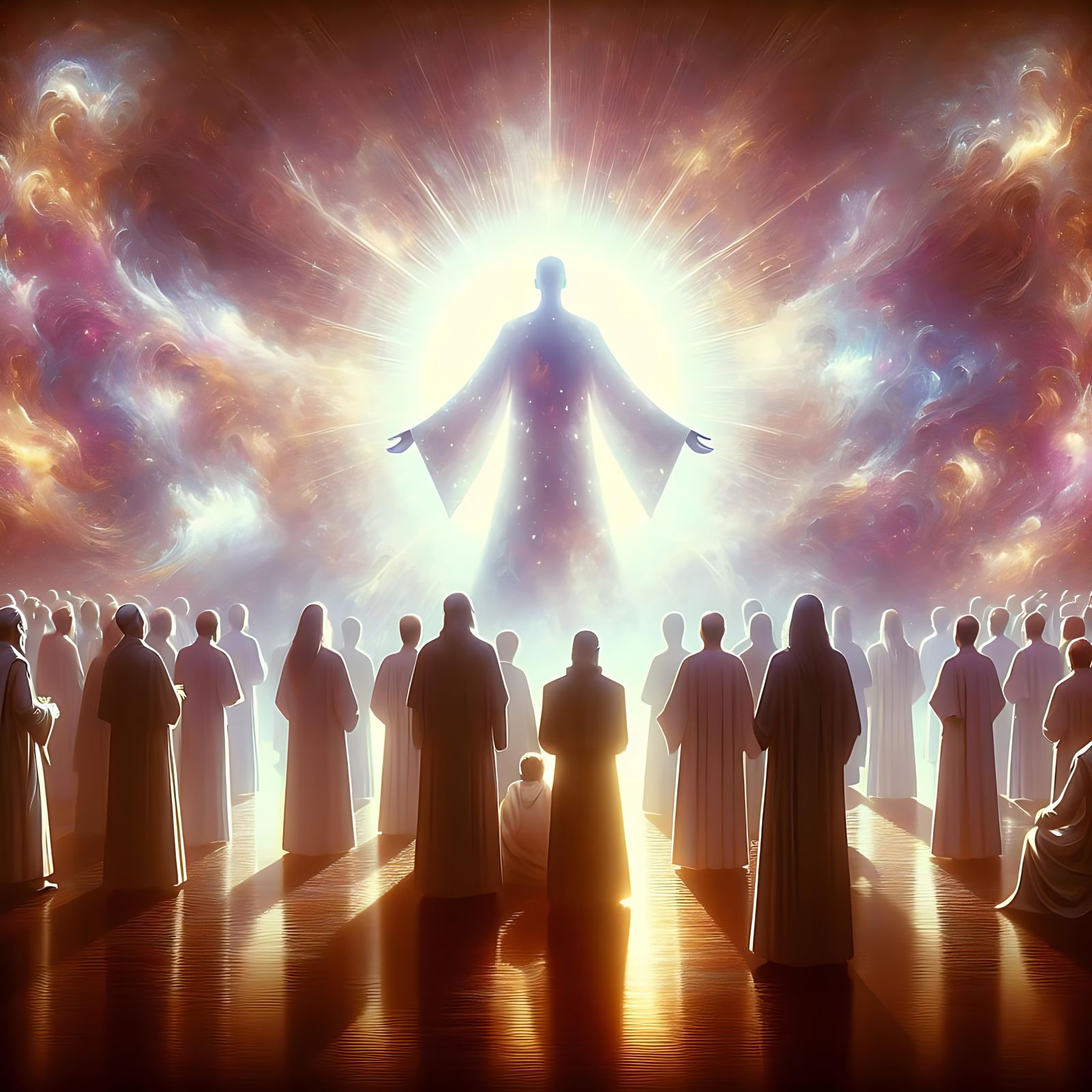 Silhouette of Religious Leader in Digital Matte Painting