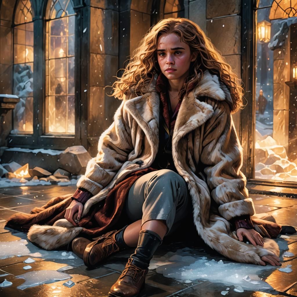 Hermione Granger Hurt in Comic Book Style