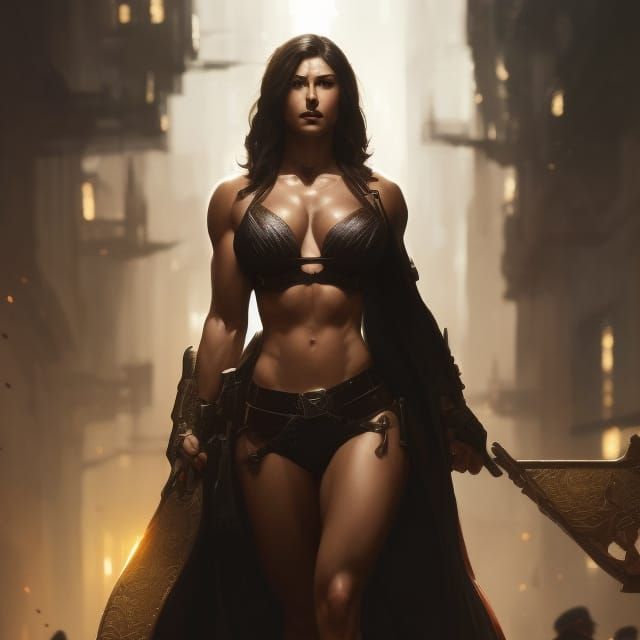 Voluptuous Woman: Dark Fantasy Concept Art