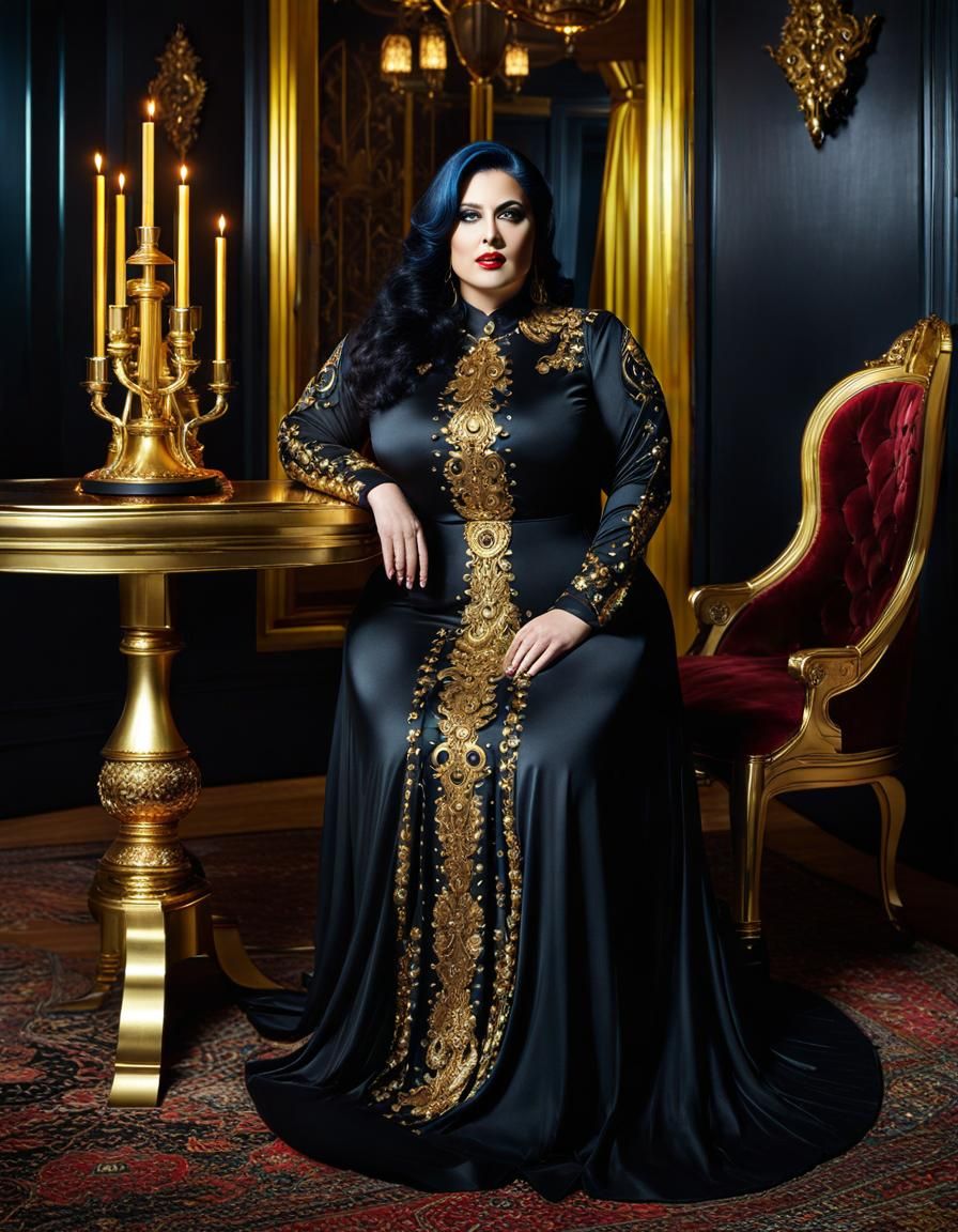 Psychedelic Oil Portrait of Woman in Pop Art Style