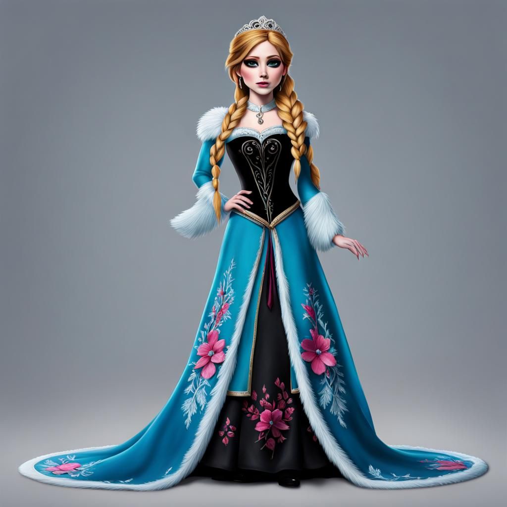 Hyperrealistic Pop Star as Animated Character