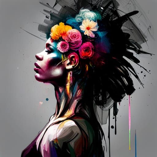 Flower power woman