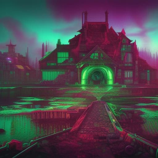 Grunge Album Art in 90s Style