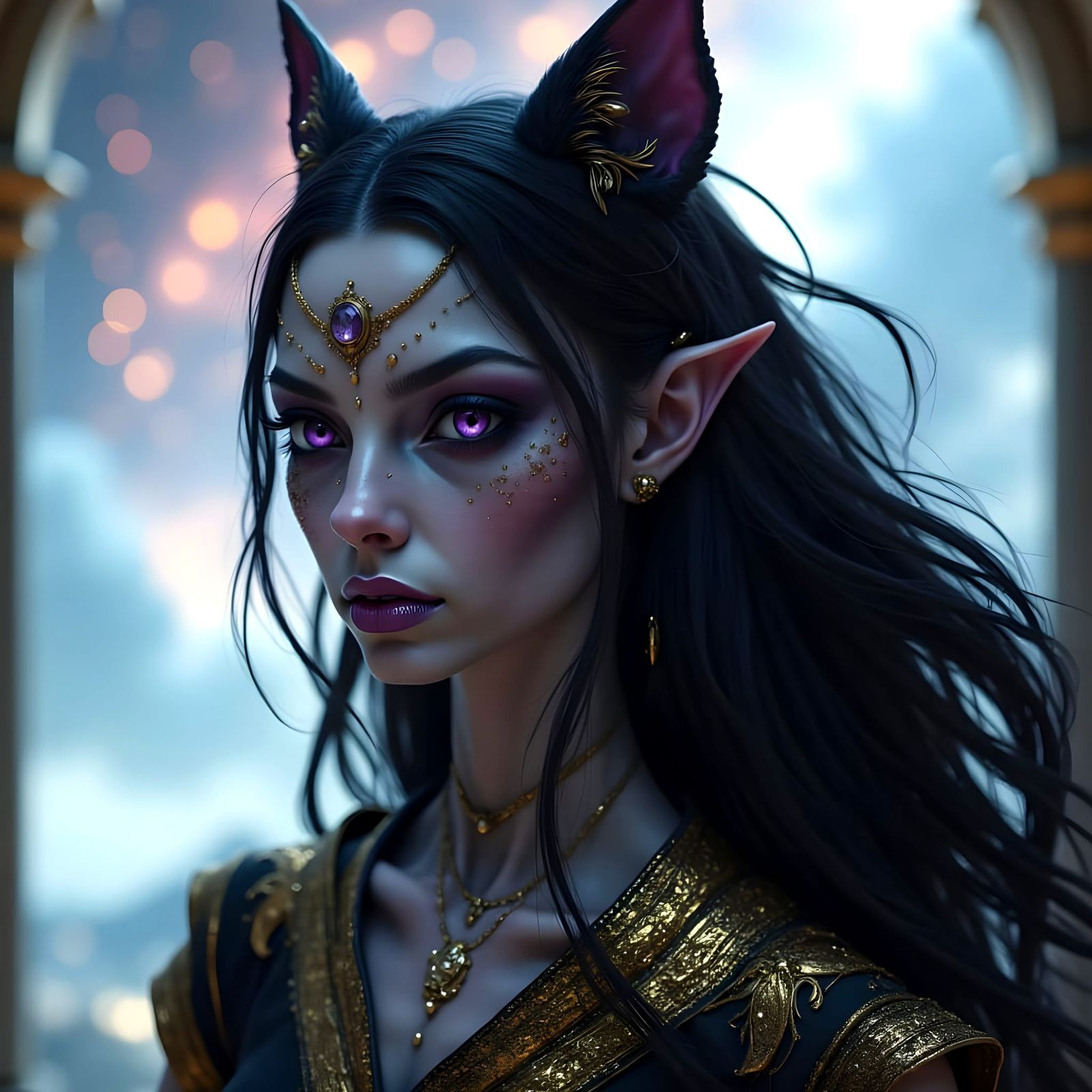 Regal Alien Woman Portrait